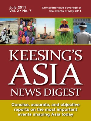 cover image of Keesing's Asia News Digest, July 2011
